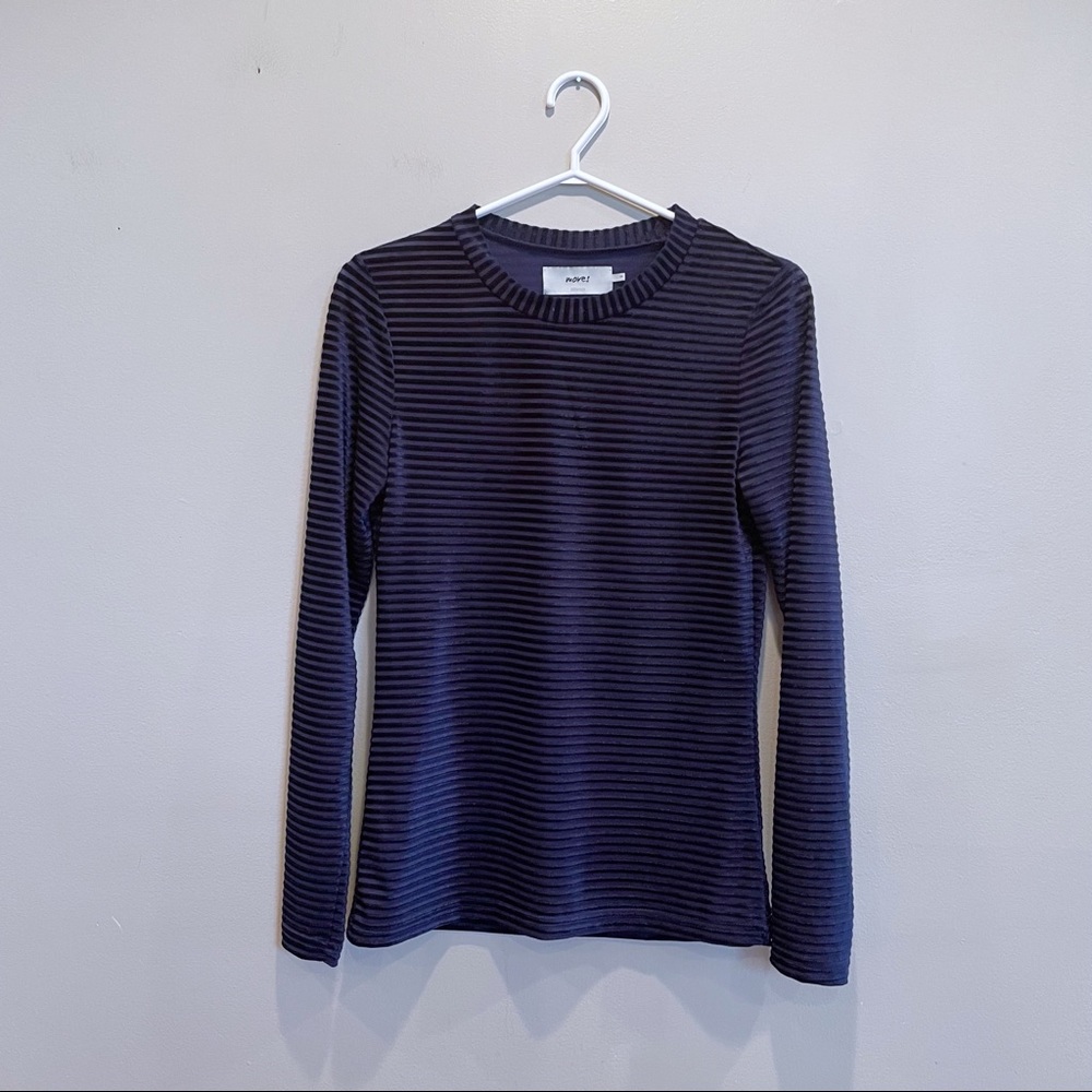 Minimum Striped Velvet Top